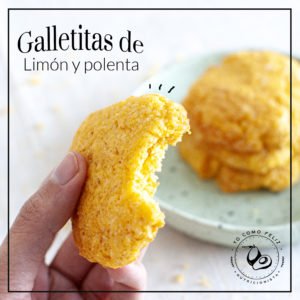 Galletitas de limon y polenta 