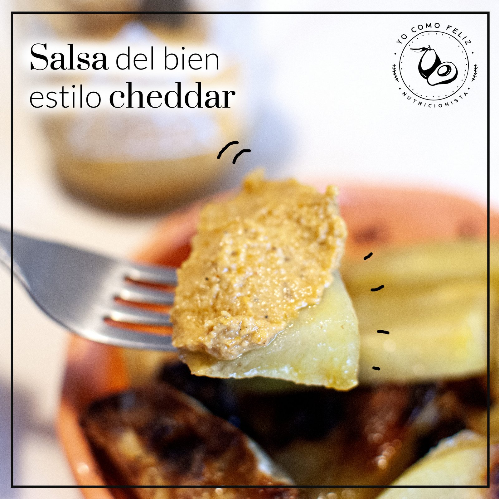 Salsa vegana estilo Cheddar