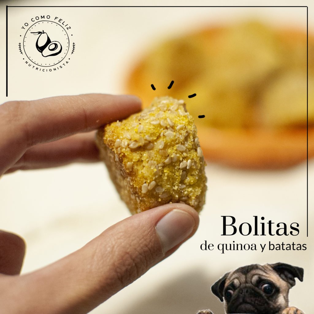 Bolitas de quinoa y batatas