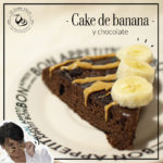 Cake vegano de banana y chocolate