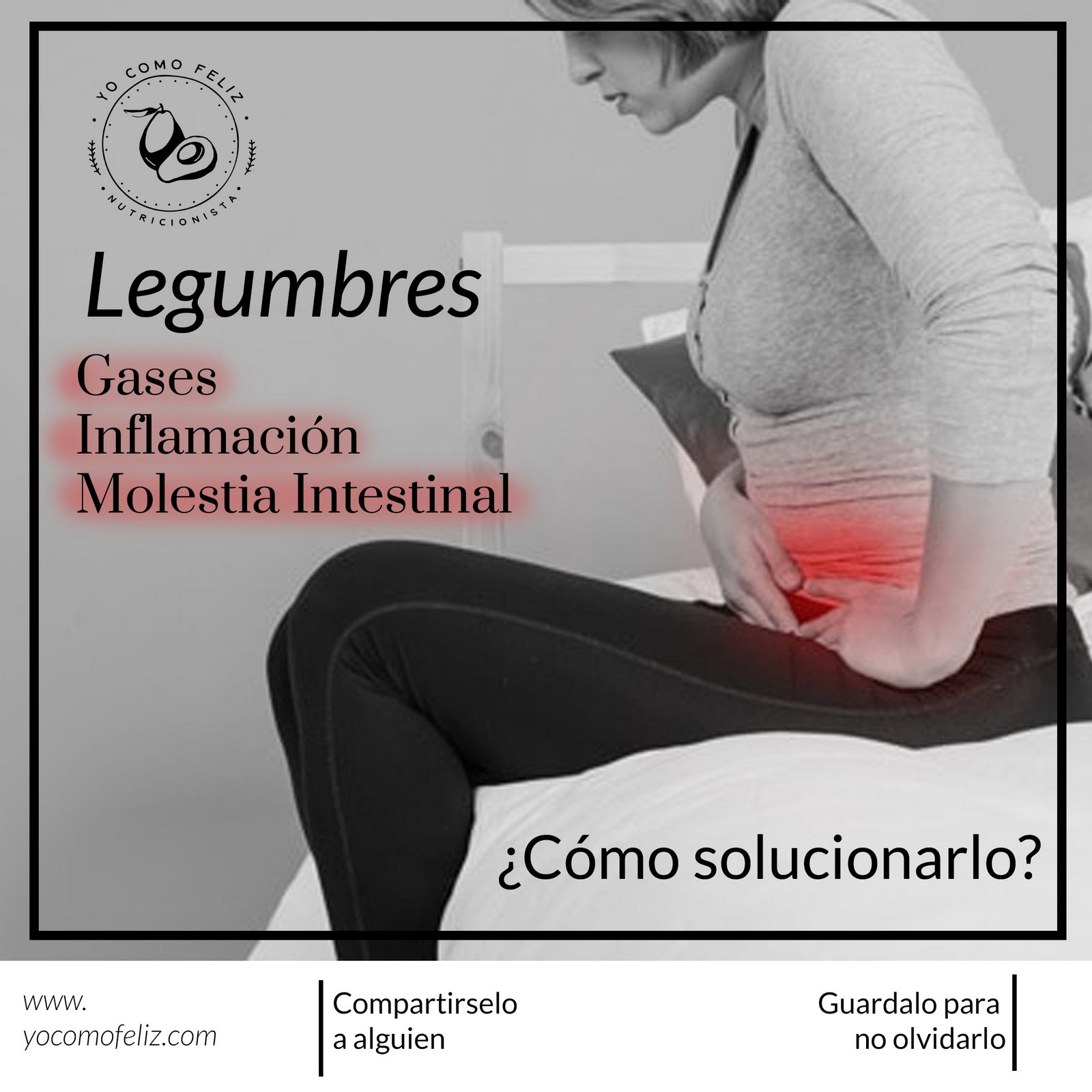 Gases e inflamación y molestia intestinal