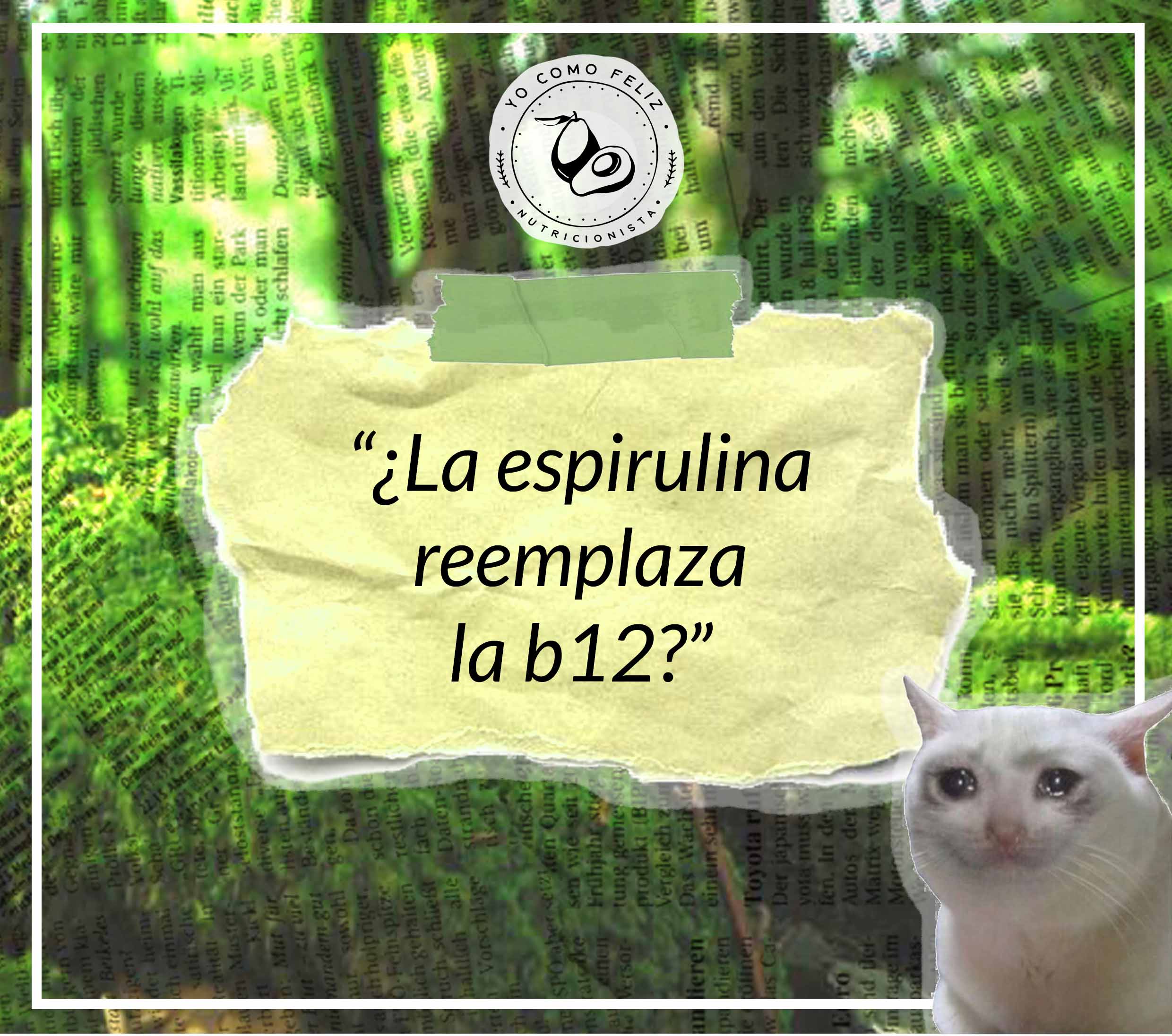 La espirulina no reemplaza la vitamina B12