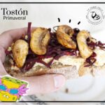 Tostón primaveral vegano