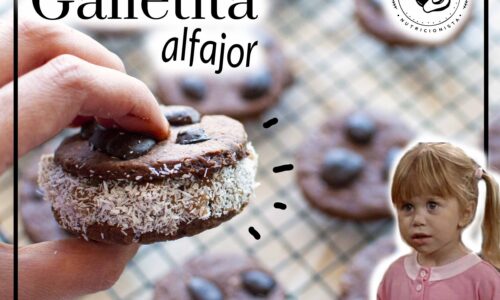 Galletita de alfajor vegana