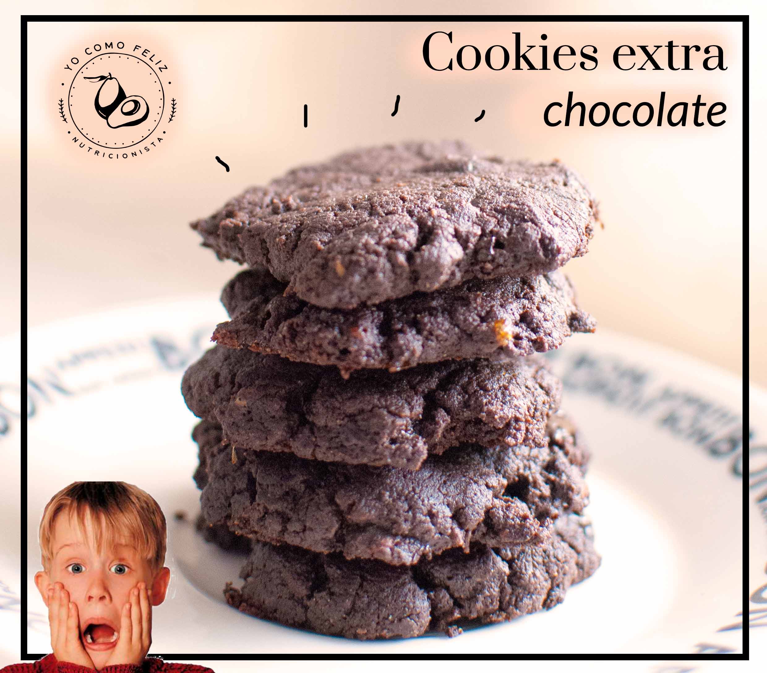 Cookies extra chocolate veganas