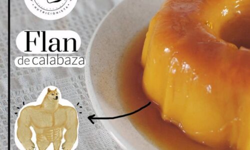 Flan de calabaza vegano sin TACC