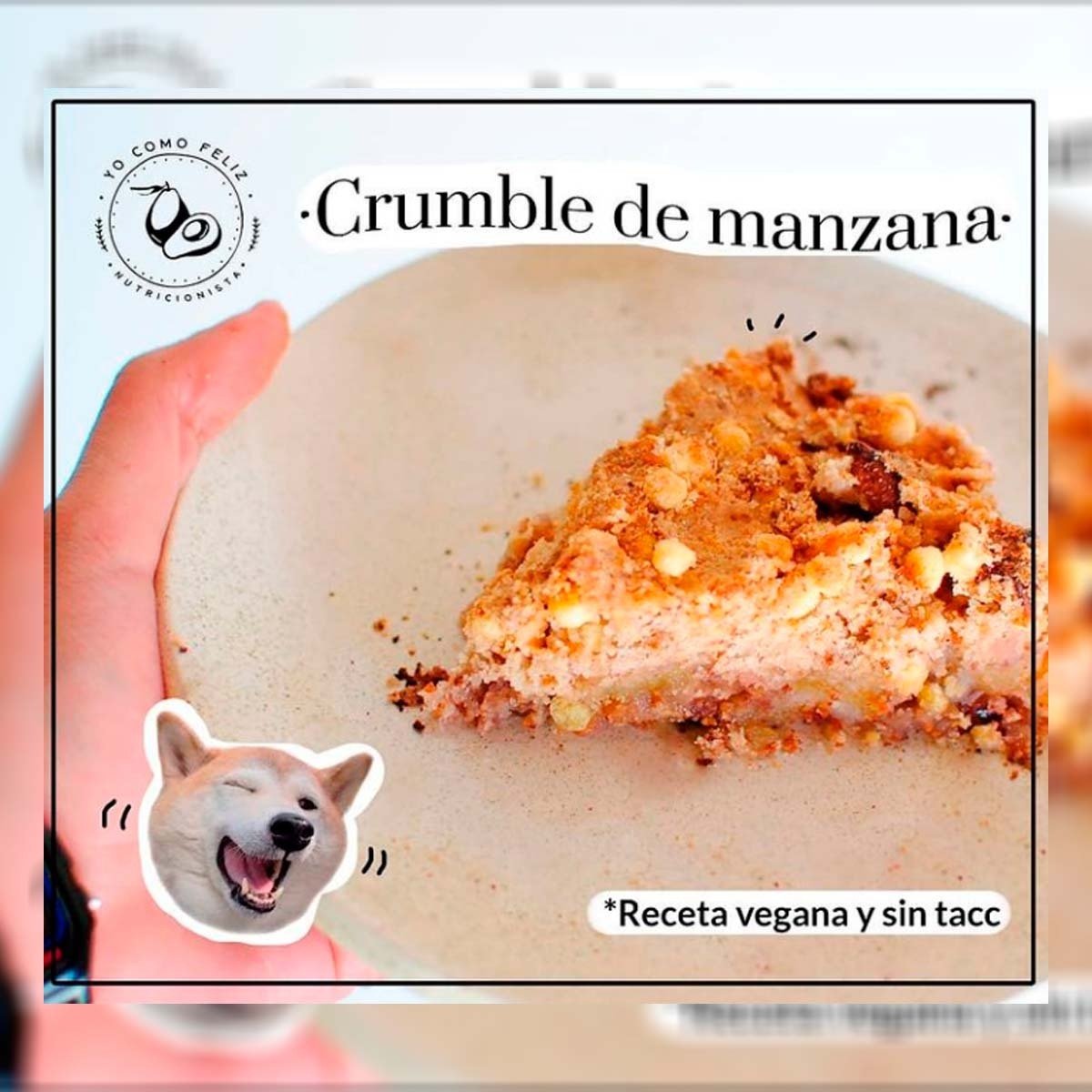 Crumble de manzanas