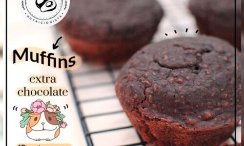 Muffins extra chocolate veganos y sin tacc