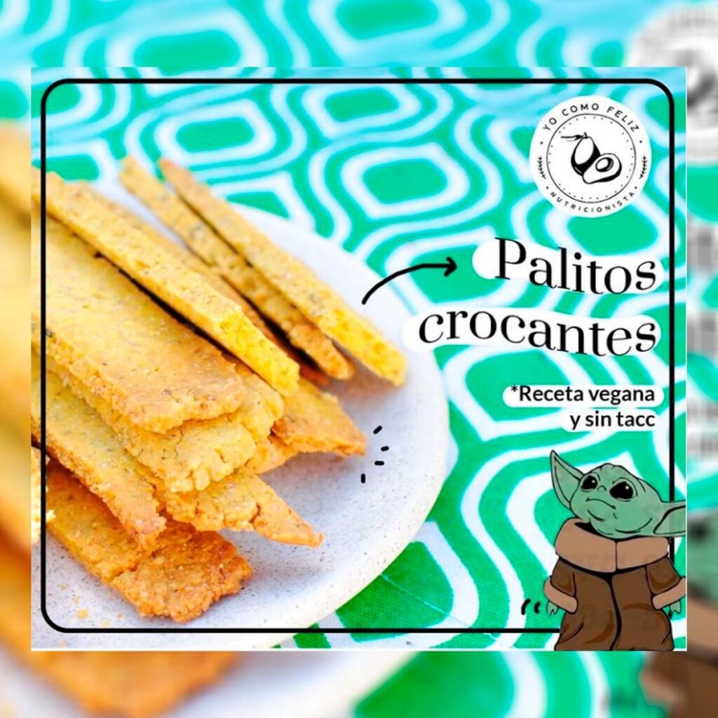 Palitos crocantes veganos y sin tacc