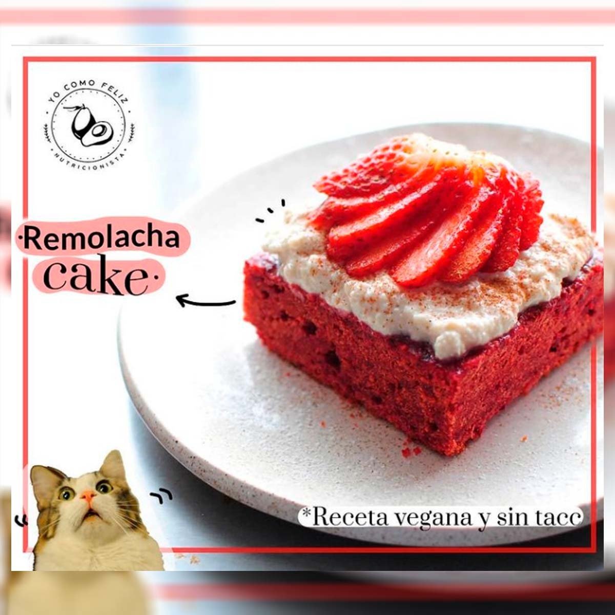 Remolacha cake Vegana y sin Tacc