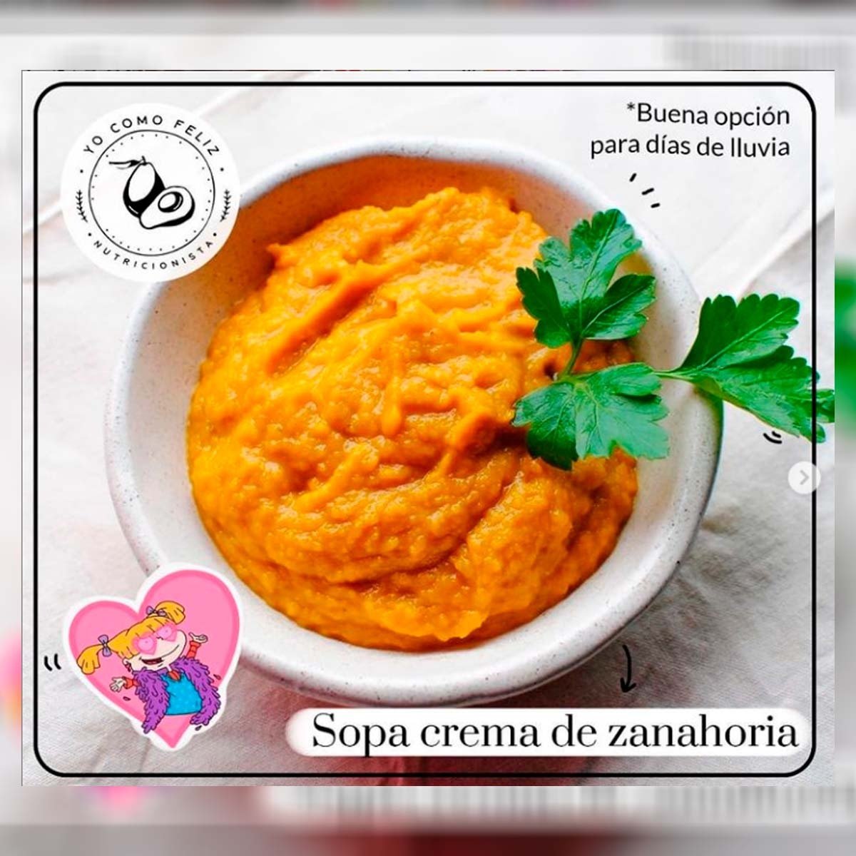 Sopa Crema de Zanahoria