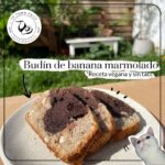 Budín de banana marmolado vegano sin tacc