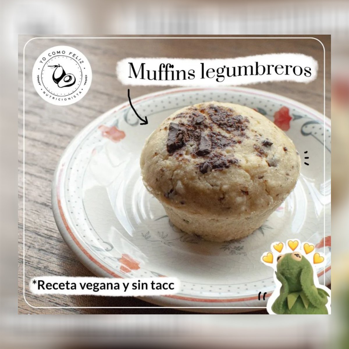 Muffins legumbreros veganos sin tacc
