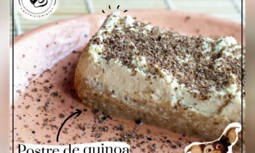 Postre de quinoa vegano sin tacc