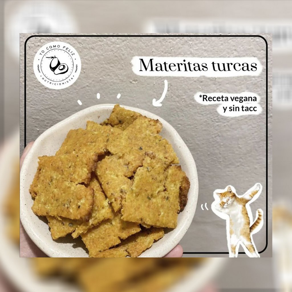 Materitas Turcas veganas sin tacc