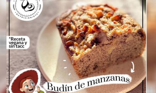 Budín de manzanas vegano sin tacc