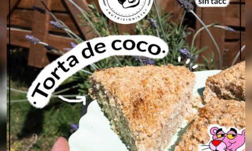 Tarta de coco vegana sin tacc