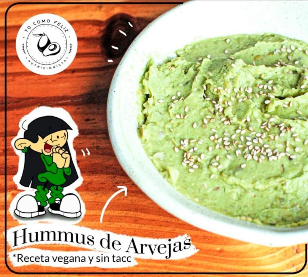 hummus de arvejas