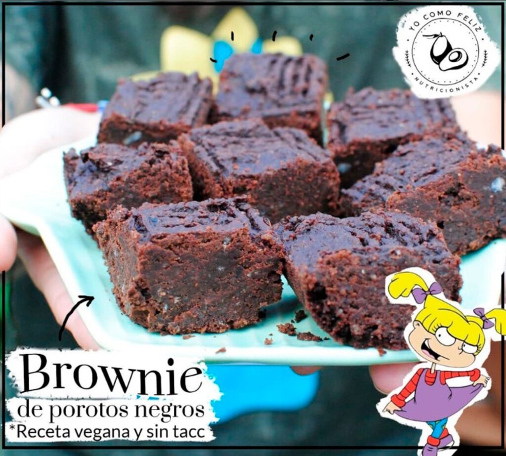 Brownie de Porotos Negros