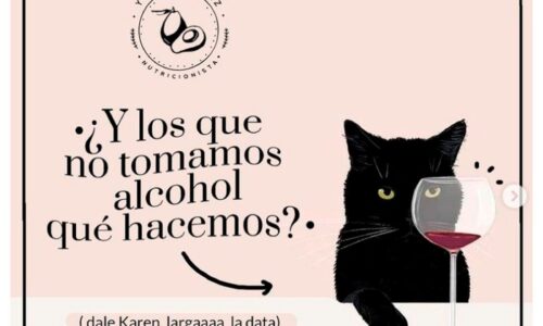 Y los que no tomamos alcohol que hacemos?