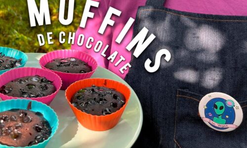 muffins de chocolate