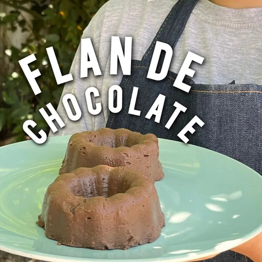 Flan de chocolate