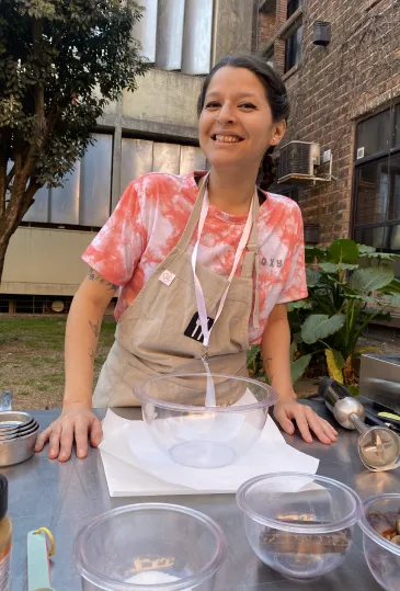 Clase de cocina para profesionales de la salud en Rosario